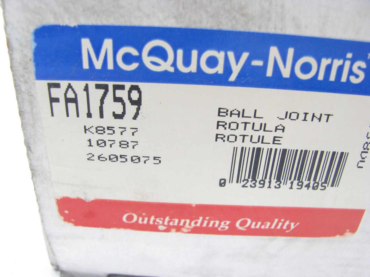 Mcquay-norris FA1759 Suspension Control Arm & Ball Joint - Front Left Lower
