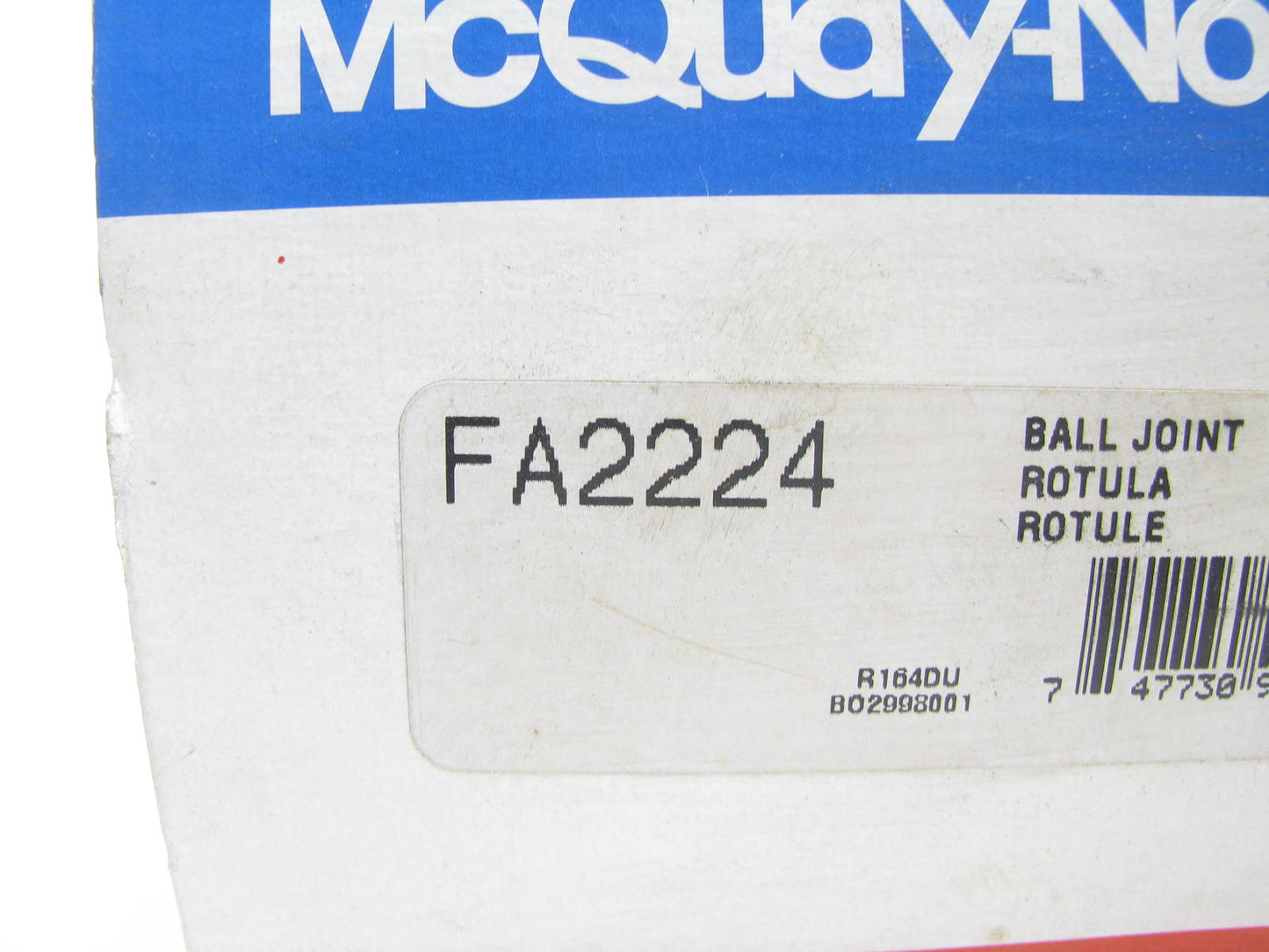 McQuay-Norris FA2224 Suspension Ball Joint Front Lower