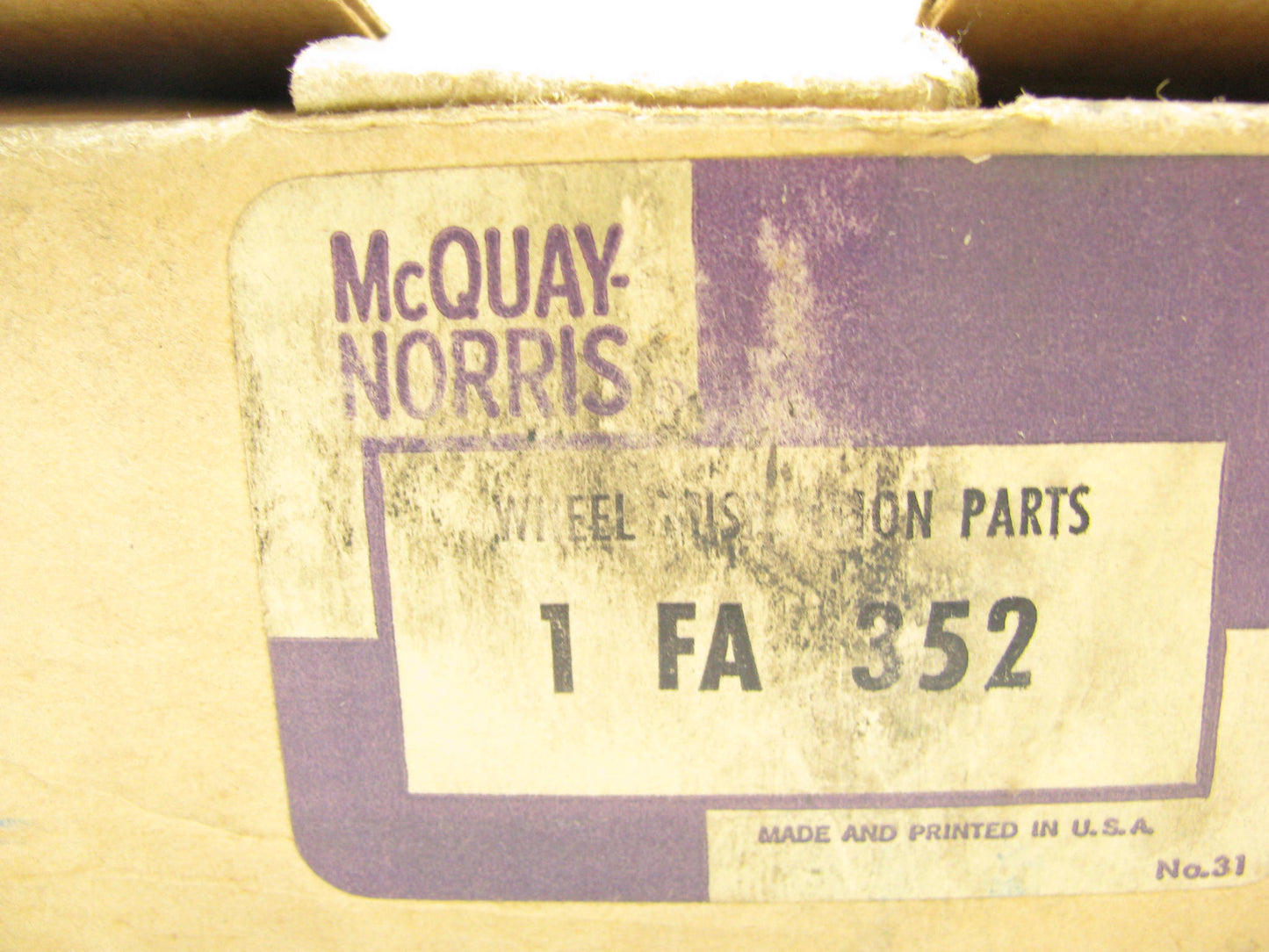 Mcquay-norris FA352 Steering Idler Arm