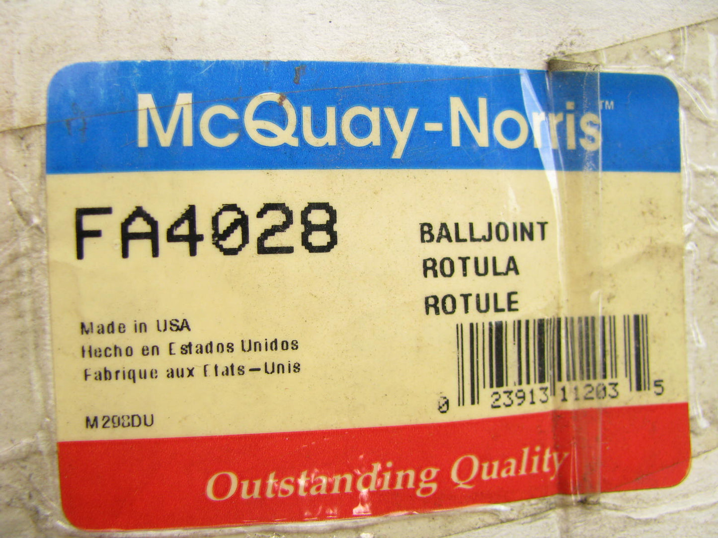 Mcquay-norris FA4028 FRONT RIGHT LOWER Suspension Control Arm