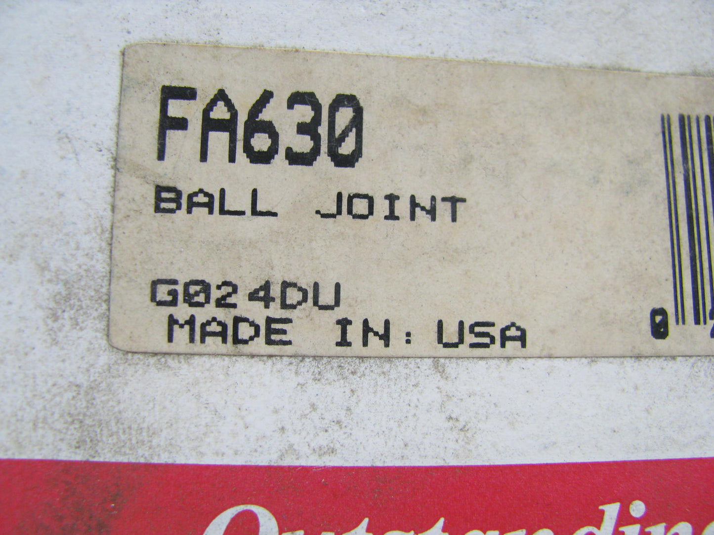 (2) Mcquay-norris FA630 Upper Ball Joints - PAIR - MADE IN USA