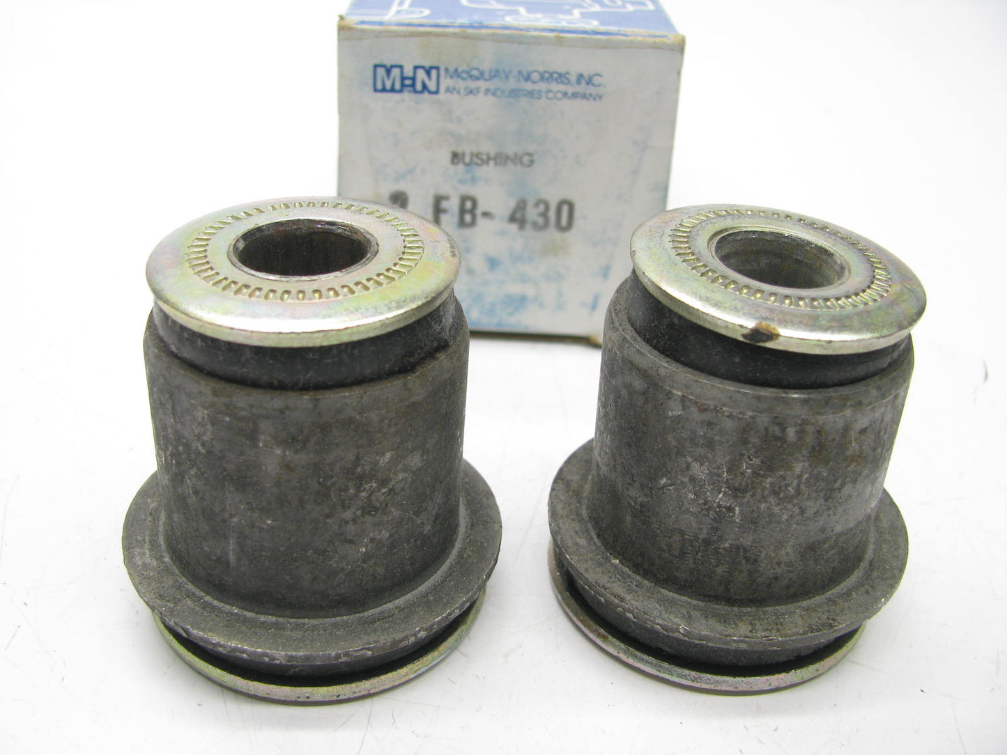 (2) Mcquay-norris FB-430 FRONT UPPER Control Arm Bushings For 1974-1975 Corona