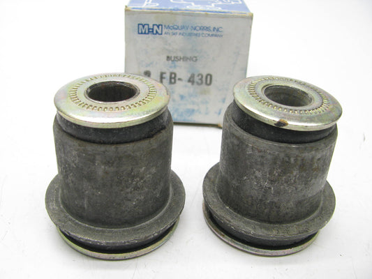 (2) Mcquay-norris FB-430 FRONT UPPER Control Arm Bushings For 1974-1975 Corona