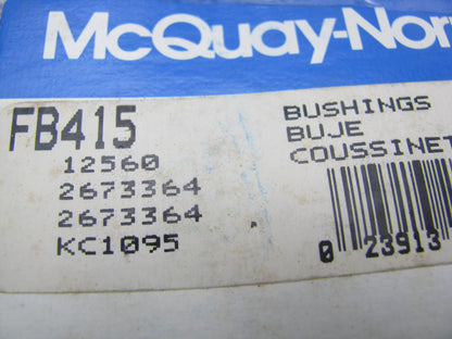(2) Mcquay-norris FB415 Suspension Control Arm Bushing - Front Lower