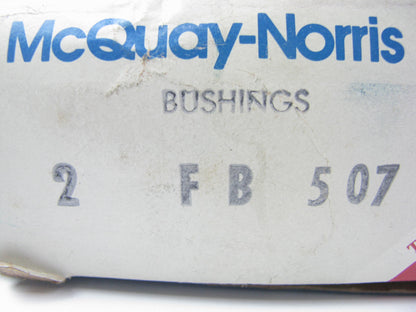 (2) Mcquay-norris FB507 FRONT UPPER Suspension Control Arm Bushings