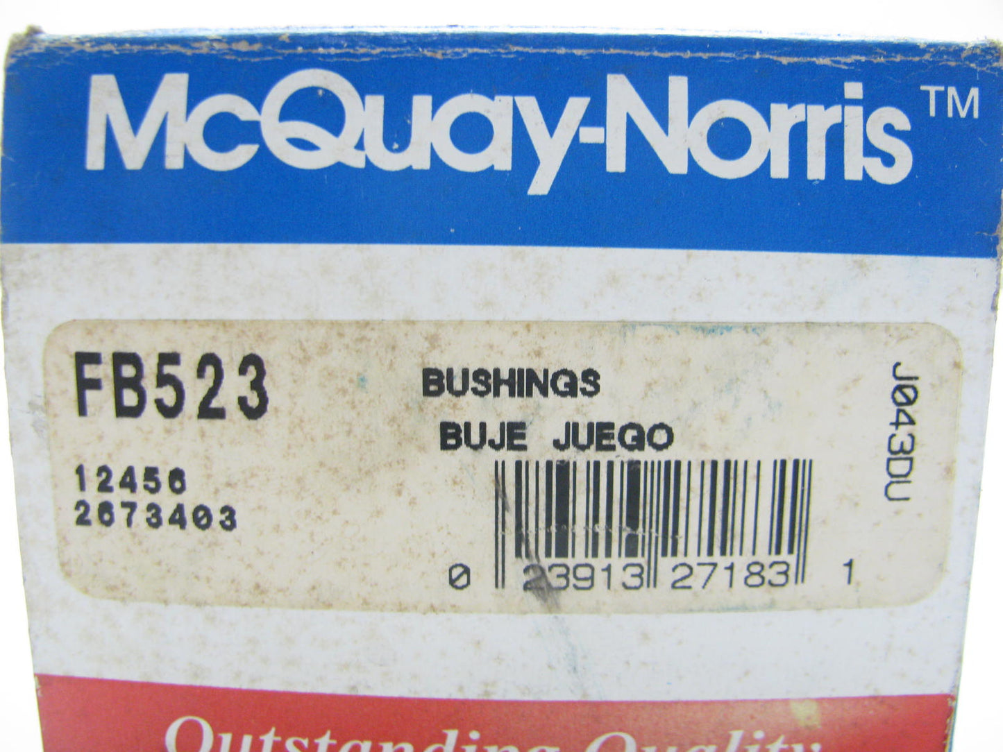 Mcquay-norris FB523 Suspension Control Arm Bushing - Front Lower