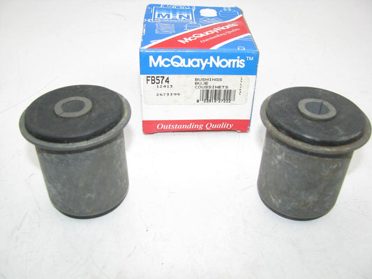 (2) Mcquay-norris FB574 Suspension Control Arm Bushing - Front Lower Rearward