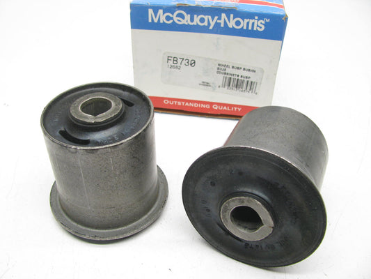 (2) Mcquay-norris FB730 REAR LOWER REARWARD Suspension Control Arm Bushings