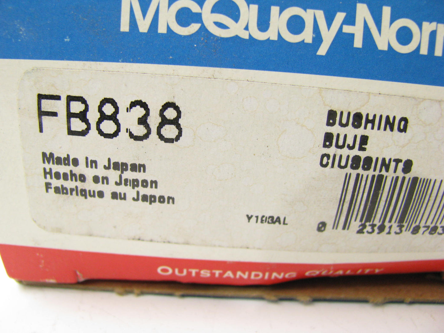 (2) Mcquay-norris FB838 Front Lower Forward Control Arm Bushings