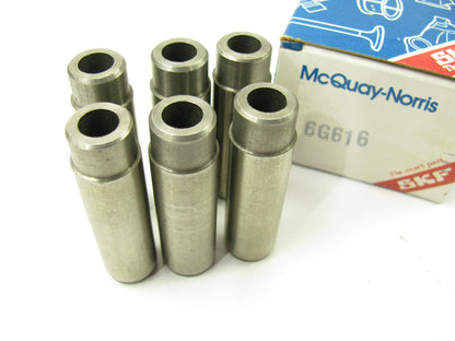 (6) Mcquay-norris G616 Valve Guides For 1962-1967 Jeep Willys 230 OHC Tornado