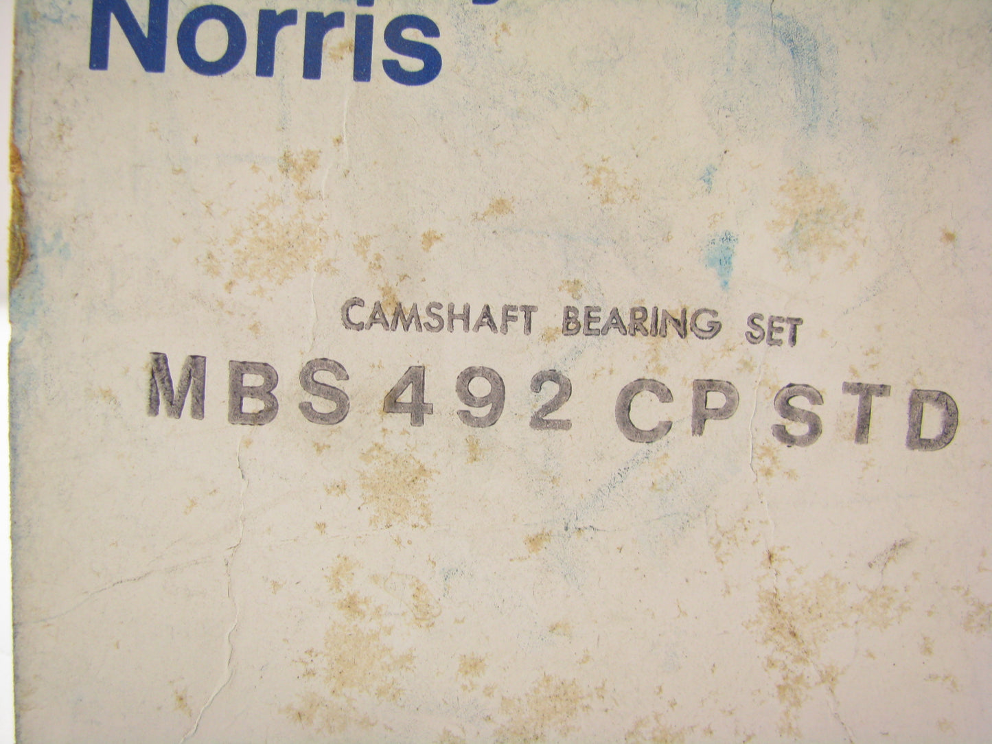 Mcquay-norris MBS492CP STANDARD SIZE Main Bearings - 1954-1964 Ford 223 I6