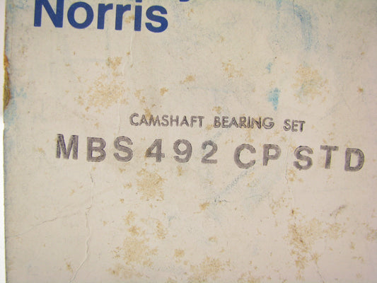 Mcquay-norris MBS492CP STANDARD SIZE Main Bearings - 1954-1964 Ford 223 I6