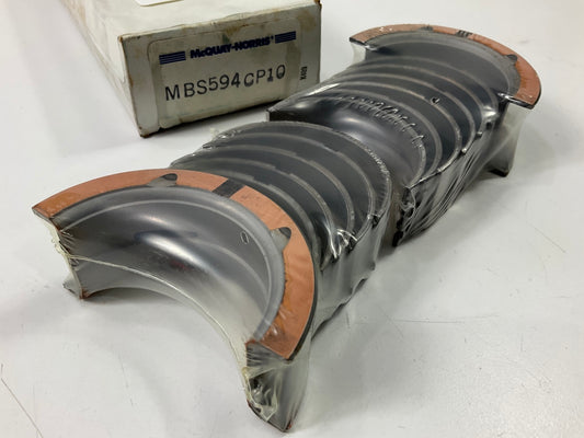 Mcquay-norris MBS594CP-10 Main Bearings .010'' 1964-1975 Ford 200-L6 (7-Main)