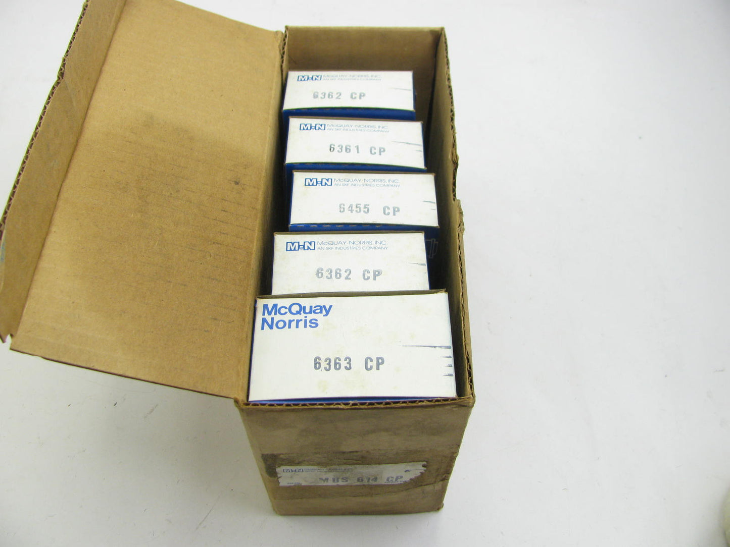 Mcquay-norris MBS614CP Main Bearings - Standard 1963-1967 Cadillac 390 429 V8