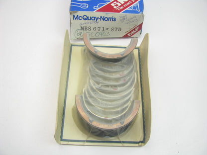 Mcquay-norris MBS671CP Main Bearings STD 1970-1980 GM 350 400 454 455 V8 SBC