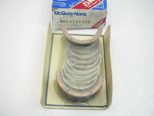 Mcquay-norris MBS671CP Main Bearings STD 1970-1980 GM 350 400 454 455 V8 SBC