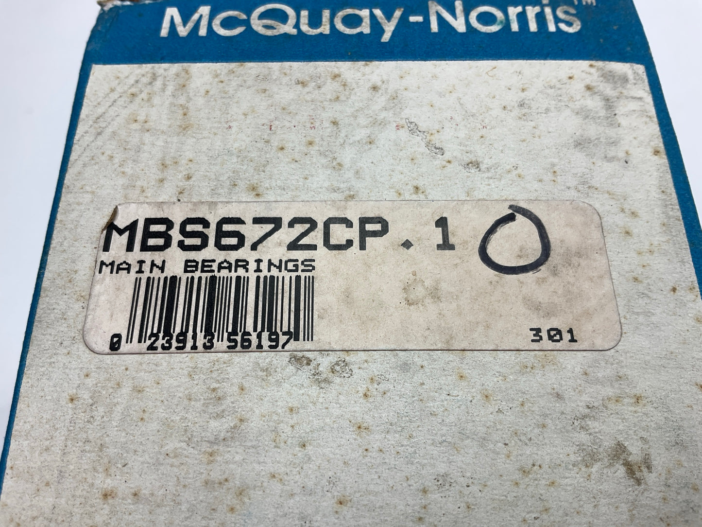 Mcquay-norris MBS672CP-10 Main Bearings .010'' For 1957-1973 Chrysler 273 318