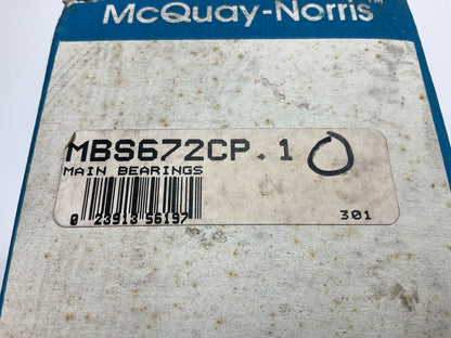 Mcquay-norris MBS672CP-10 Main Bearings .010'' For 1957-1973 Chrysler 273 318