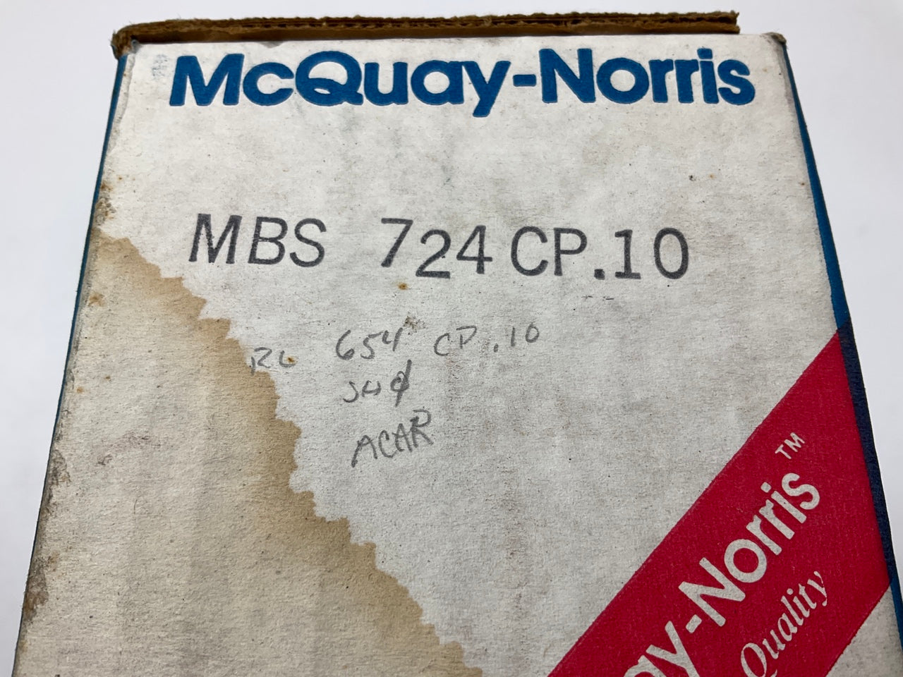 Mcquay-norris MBS724CP-10 Main Bearings .010'' 1965-1996 Ford 240 250 300-L6