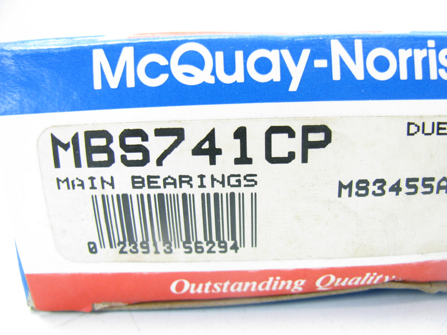 Mcquay-norris MBS741CP Engine Main Bearings - Standard 1978-80 Ford Fiesta 1.6L