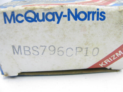 Mcquay-norris MBS796CP10 Main Bearings .010'' For 1981-1986 Isuzu 1.8D Diesel