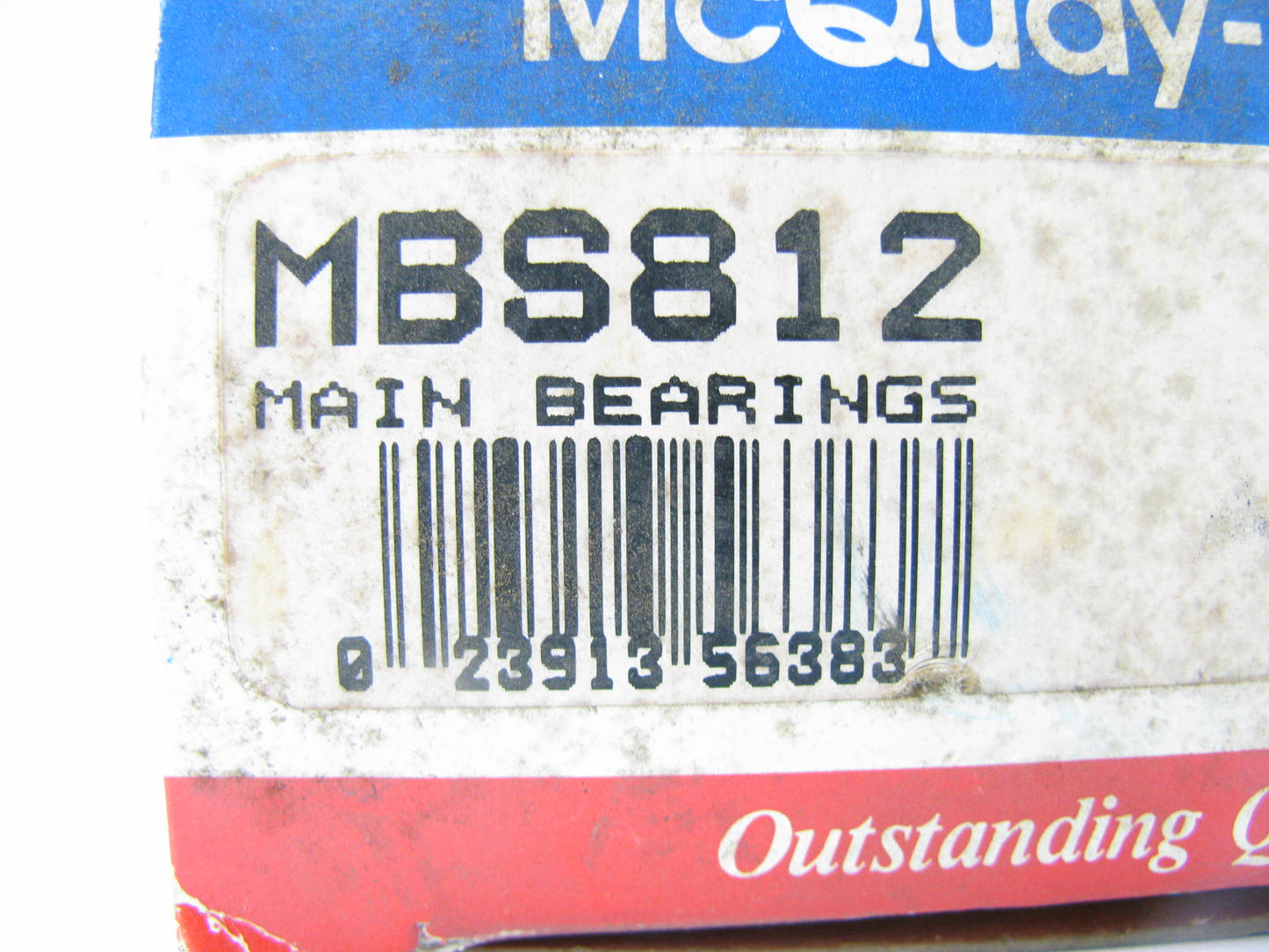 Mcquay-norris MBS812 Engine Main Bearings 1985-1992 GM 1.0L Suzuki Engine