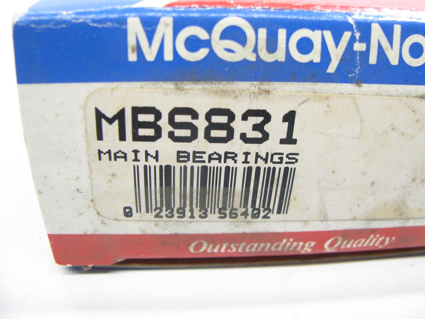 Mcquay-norris MBS831 Engine Main Bearings For 1976-89 Subaru 1.6L 1595cc 4Cyl