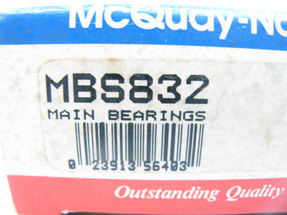 Mcquay-norris MBS832 STANDARD Main Bearings For 1980-90 Subaru EA81 1.8L 1781cc