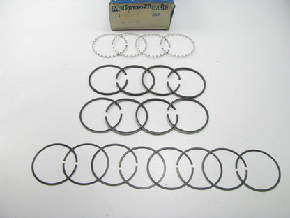 Mcquay-Norris MQ1530 Engine Piston Rings STD For 1951-1973 Jeep 134 3-1/8'' Bore