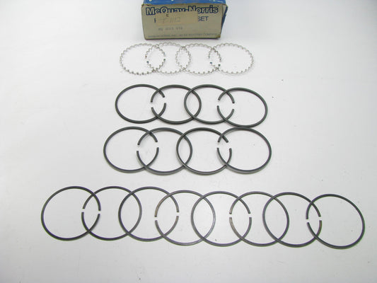 Mcquay-Norris MQ1530 Engine Piston Rings STD For 1951-1973 Jeep 134 3-1/8'' Bore