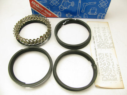 Mcquay-norris MQ1602 STANDARD SIZE Engine Piston Rings - 1969-81 Chevy 366 Truck