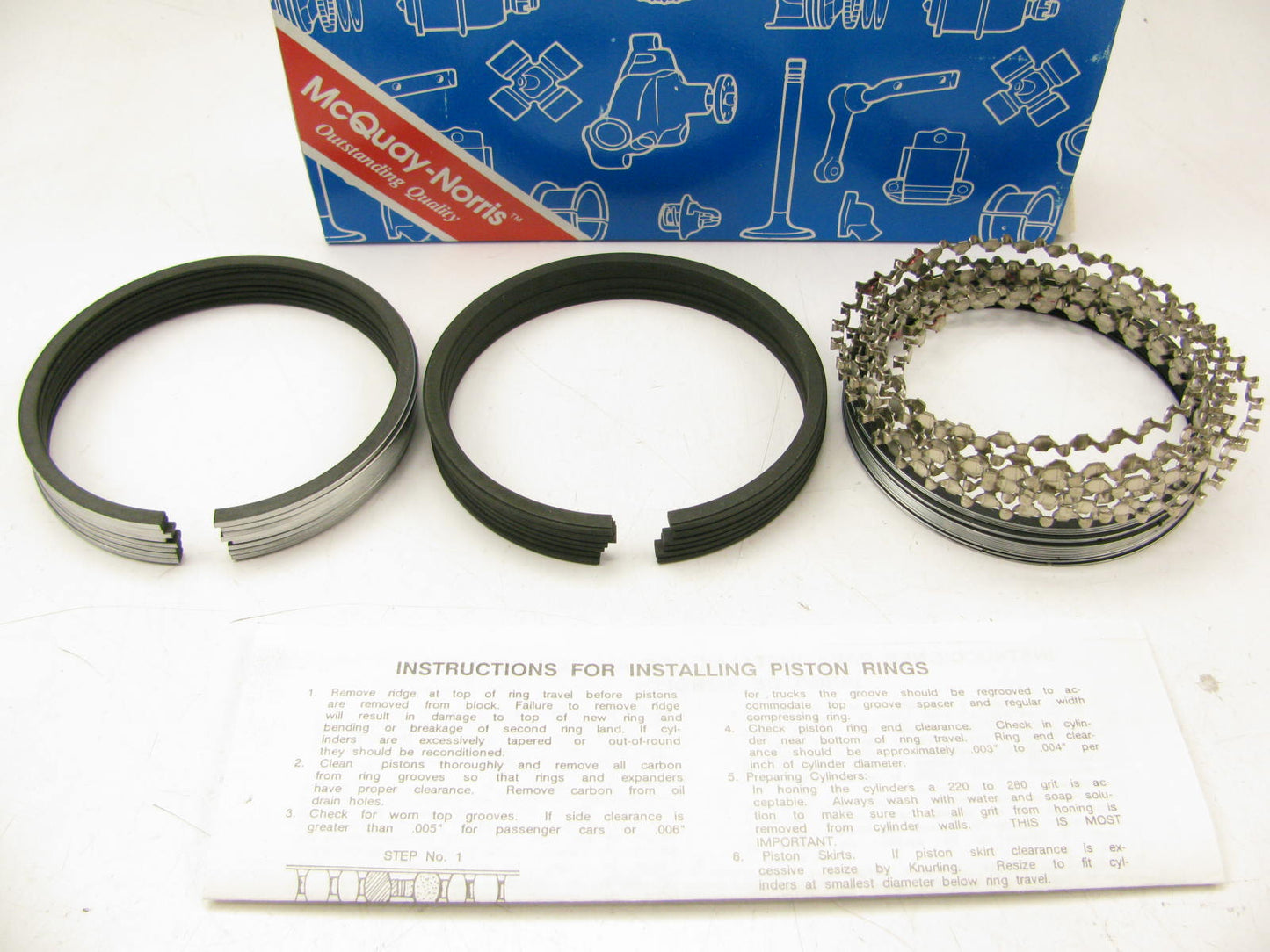 Mcquay-norris MQ1613 Engine Piston Rings Standard For 67-79 AMC Jeep 343 360-V8
