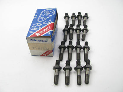 (x16) Mcquay-norris MS802 Rocker Arm Studs For Various GM Cars / Trucks