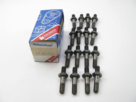 (x16) Mcquay-norris MS802 Rocker Arm Studs For Various GM Cars / Trucks