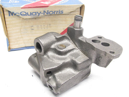 Mcquay-norris OP118 Oil Pump 1965-1967 SB Chevy V8 283 327 350 SMALL BLOCK CHEVY