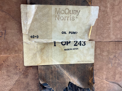 Mcquay-norris OP243 OEM ASCO Oil Pump - 1969-1974 Toyota 1.9L 2.0L 8R, 8RC