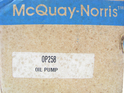 Mcquay-norris OP258 Engine Oil Pump - 1978-1979 GM Pontiac Oldsmobile 2.5L