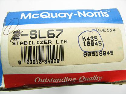 Mcquay-norris SL67 Suspension Stabilizer Sway Bar Link Kit - Front