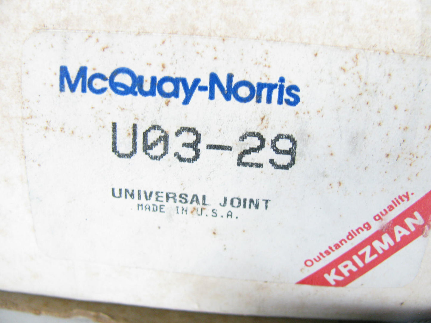 Mcquay-norris U03-29 U-Joint Universal Joint HEAVY DUTY W/ 6BL Dia 4.5''