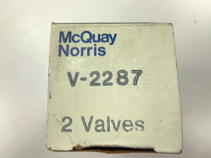 (8) Mcquay-norris V-2287 Engine Exhaust Valve 1969 Buick 400 430, 1970 455-V8