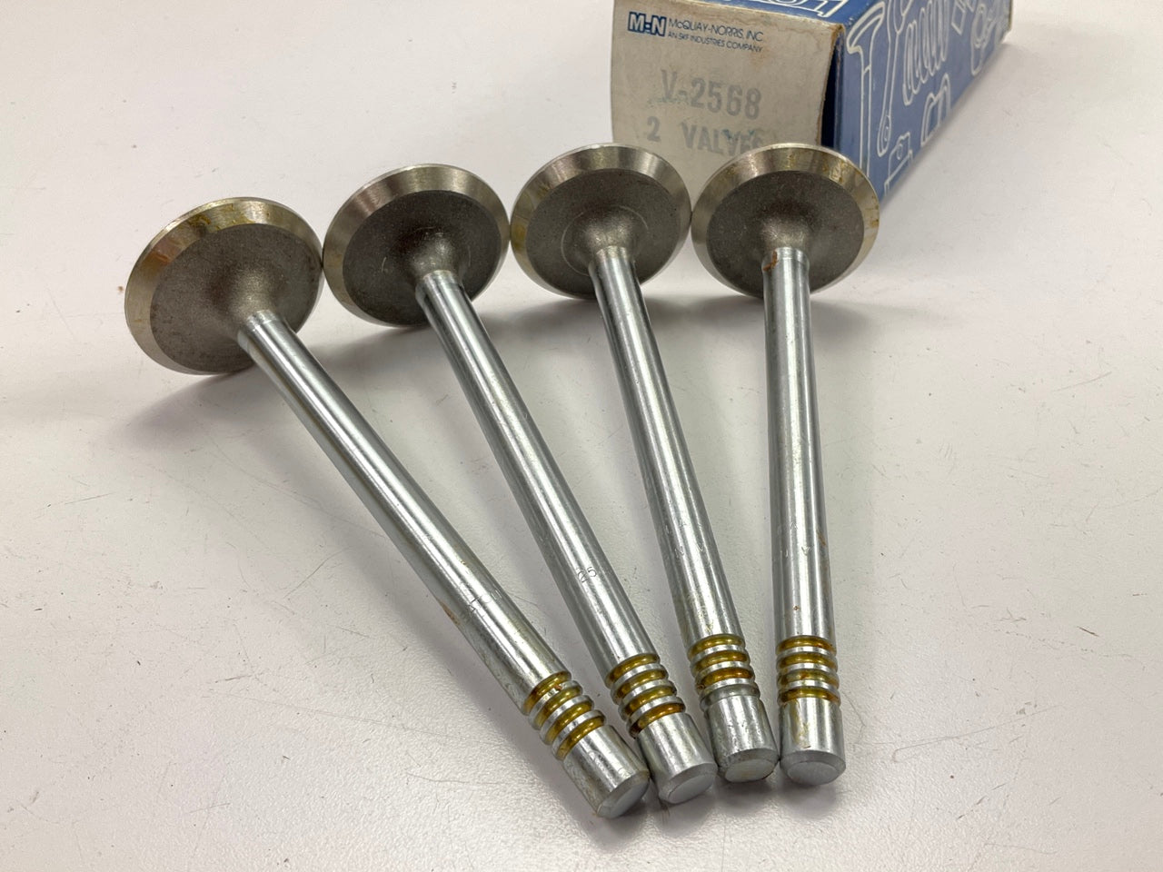 (4) Mcquay-norris V-2568 Engine Exhaust Valve For 1983-1988 Ford 2.3L-L4 TURBO