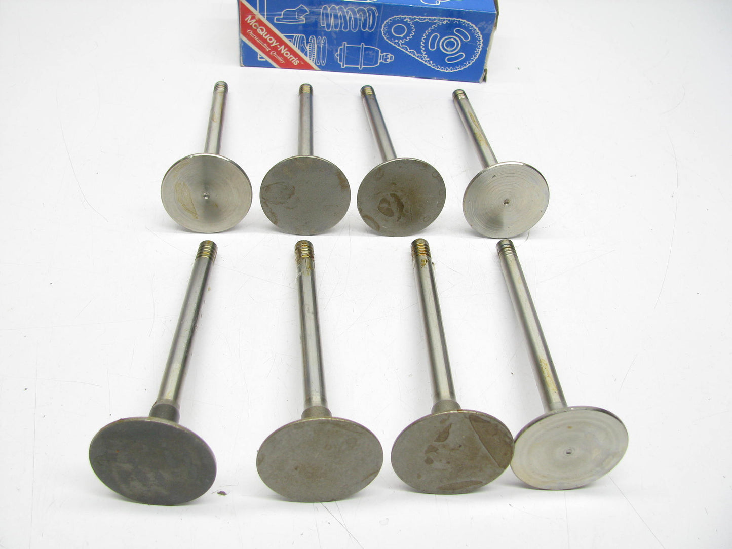(x8) Mcquay-norris V2322 Engine Exhaust Valves For 71-77 Ford 351C , 400