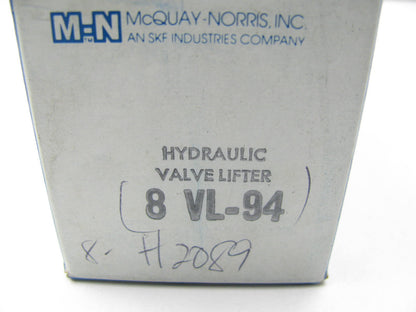 (8) Mcquay-norris VL94 Valve Lifters For 1981-1986 Chrysler 225 Slant-6
