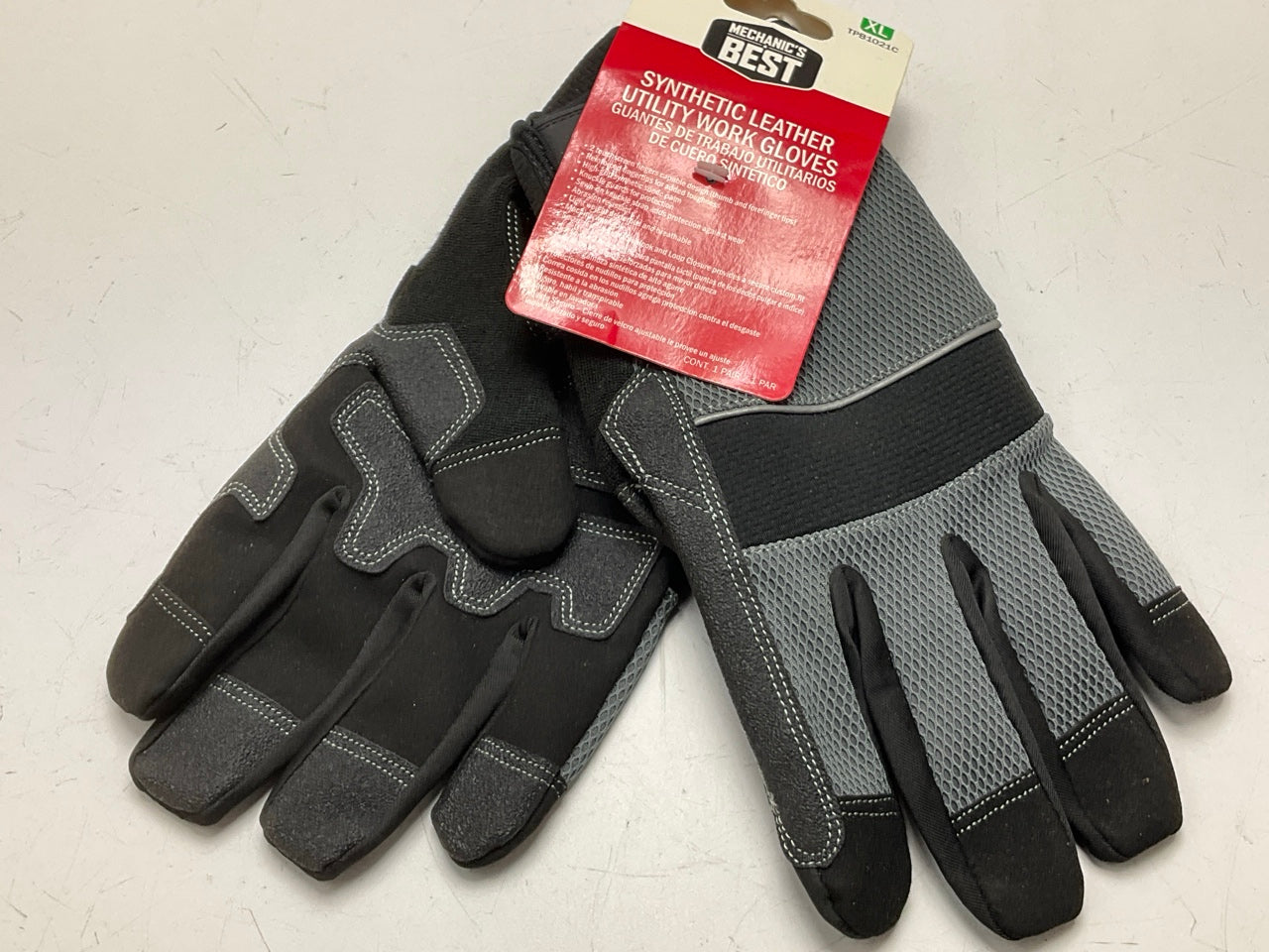 Mechanics Best TPB1021C  XL Synthetic Leather Utility Work Gloves - Size X-Large