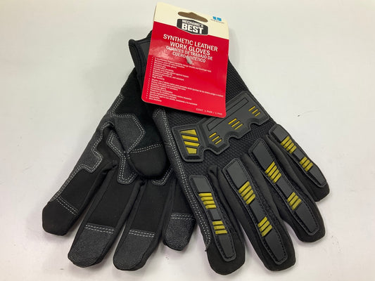 Mechanics Best TPB1022C Synthetic Leather Work Gloves - Size Large