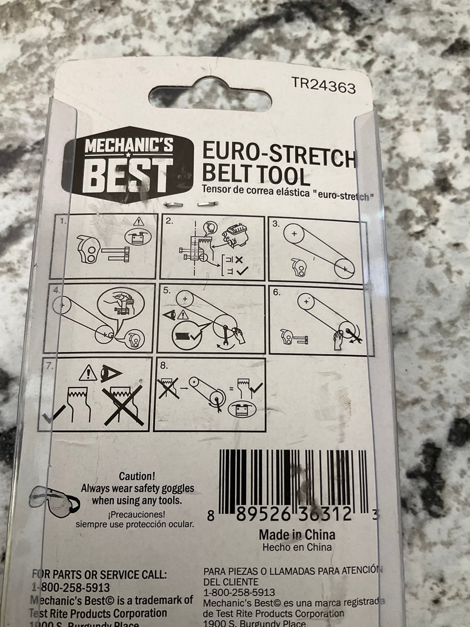 Mechanics Best TR24363 Europe Euro Stretch Belt Tool 24363
