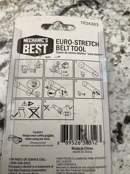 Mechanics Best TR24363 Europe Euro Stretch Belt Tool 24363