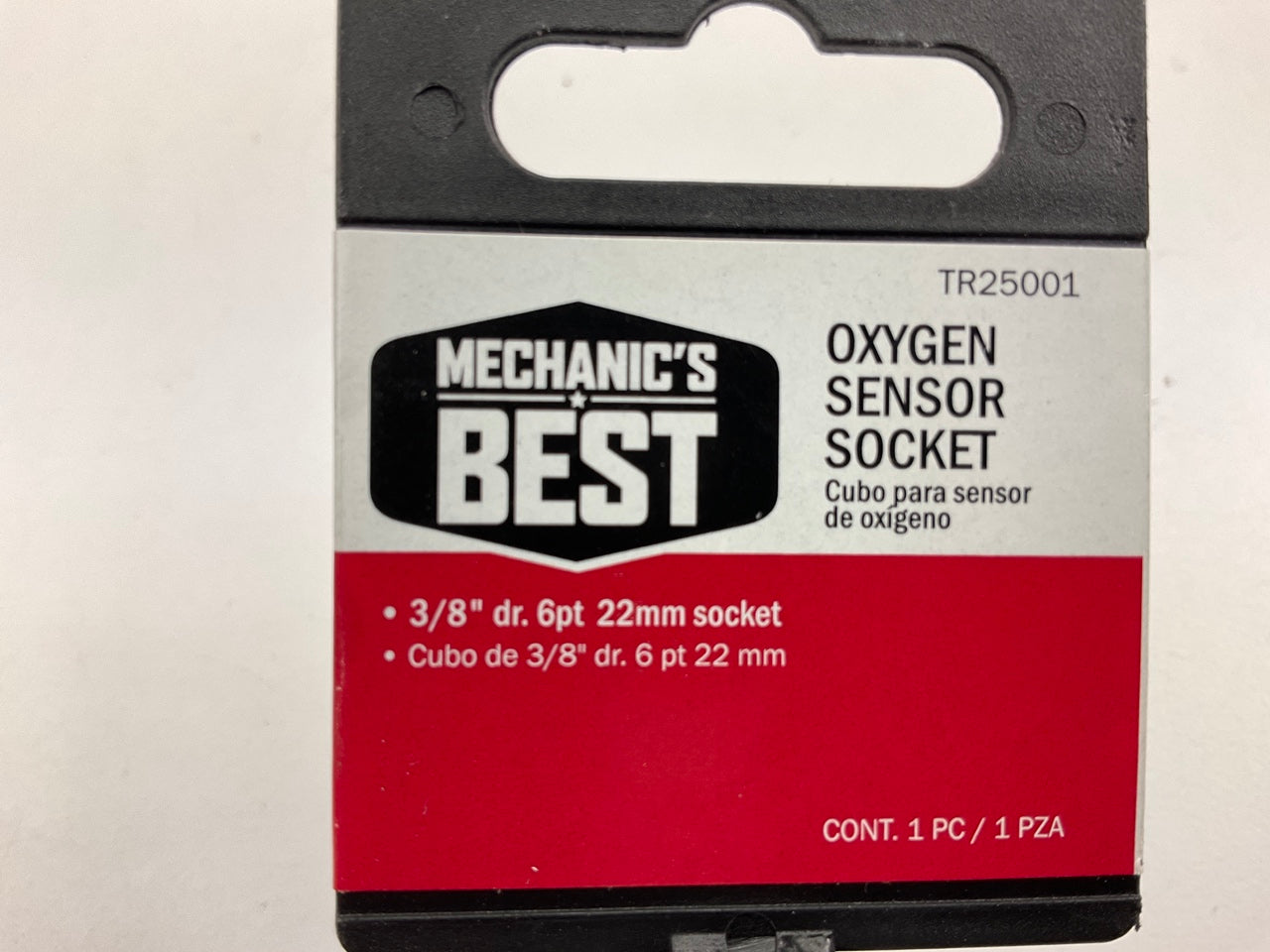 Mechanics Best TR25001 Oxygen O2 Sensor Socket, 3/8'' Drive, 22mm, 6 Point