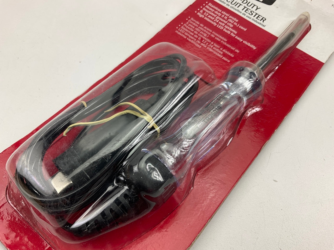 Mechanics Best TR25019 Heavy Duty Electric Circuit Tester, 6, 12, And 24 Volt