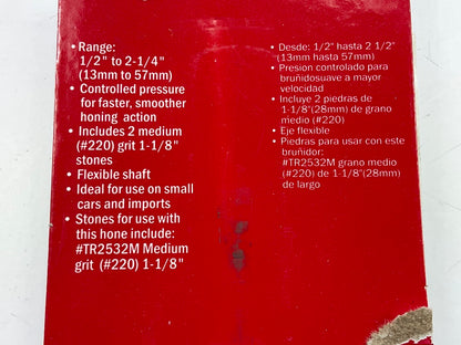 Mechanics Best TR25032 Industrial Adjustable Brake Cylinder Hone - 1/2'' To 2-1/4